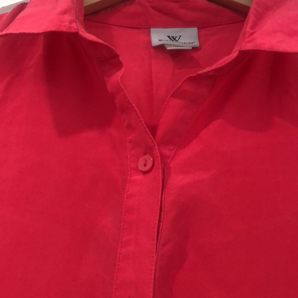 Worthington Sleeveless Button down Blouse - Picture 5 of 9